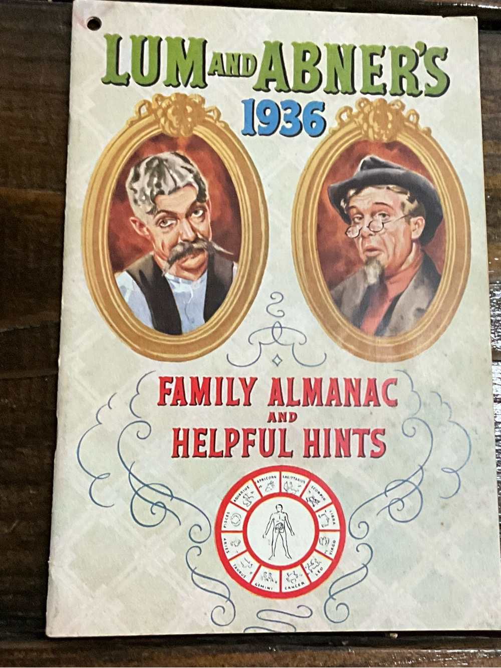 Vintage 1936 Lum and Abner’s Family Almanac & Helpful Hints Advertising